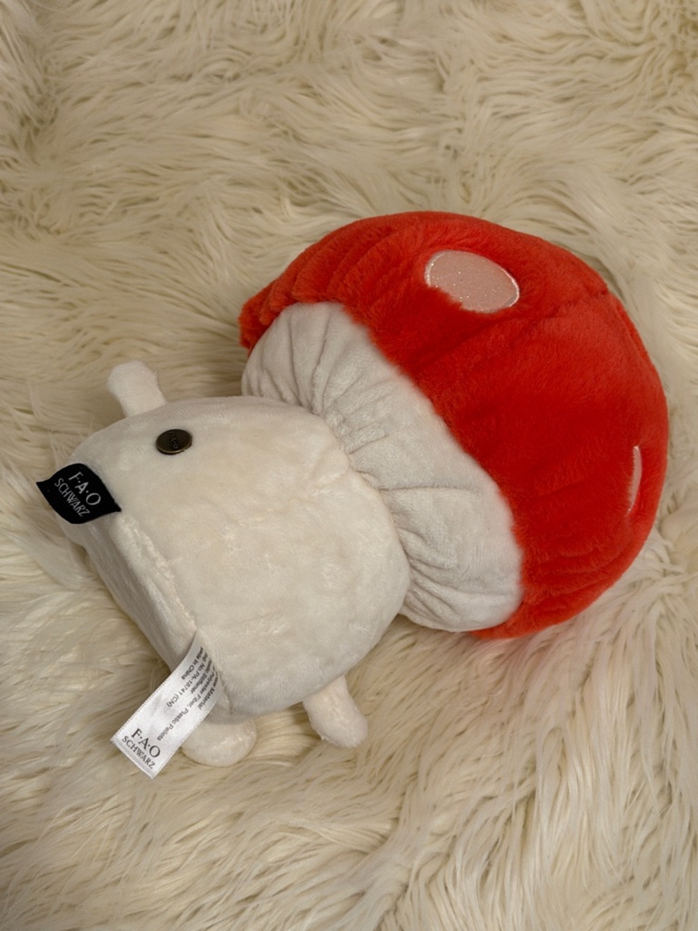 FAO Schwarts 🍄 Sparklers Mushroom Plush NWT Stuffed Plush NEW! - Picture 3 of 10